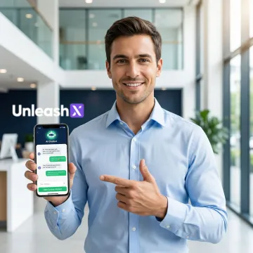 AI agent guiding a customer through a digital savings account opening process on a smartphone
