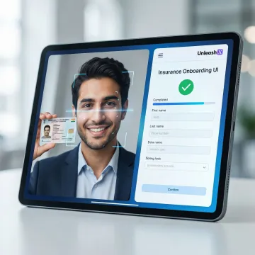AI agent conducting video E-KYC verification for insurance policy issuance