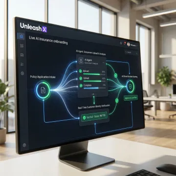 AI-powered insurance onboarding workflow automation dashboard