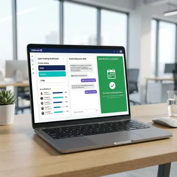 AI employee autonomously qualifying a sales lead through chat and voice channels