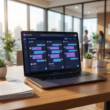 AI chatbot interface displaying multilingual conversations in Hindi and English for Indian customers
