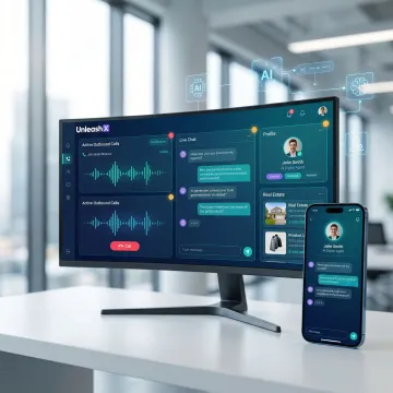 AI outbound agent engaging classifieds marketplace leads via phone and chat