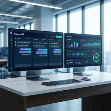 AI agent managing multilingual customer support workflows across voice and chat channels in India