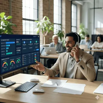 AI-powered automated lending software dashboard showing loan application processing