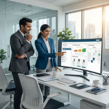 AI recruitment software dashboard used by an HR team to manage hiring pipelines
