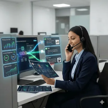 AI agent sending post-purchase follow-up messages to D2C customers on multiple channels