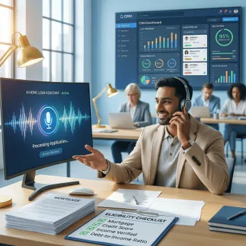 AI voice agent qualifying a home loan lead over a phone call