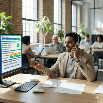Autonomous AI agent managing insurance claims document collection and status updates