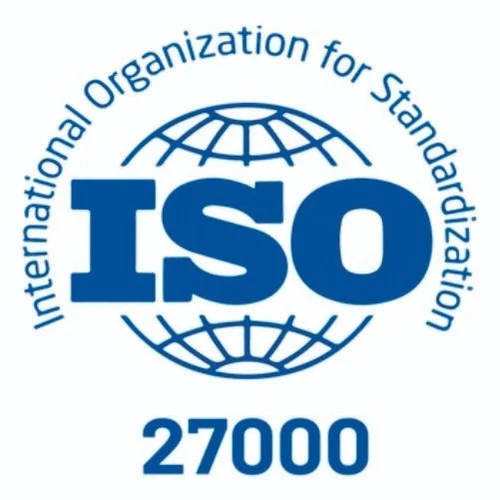 ISO 27000 information security certification badge for UnleashX AI employee platform