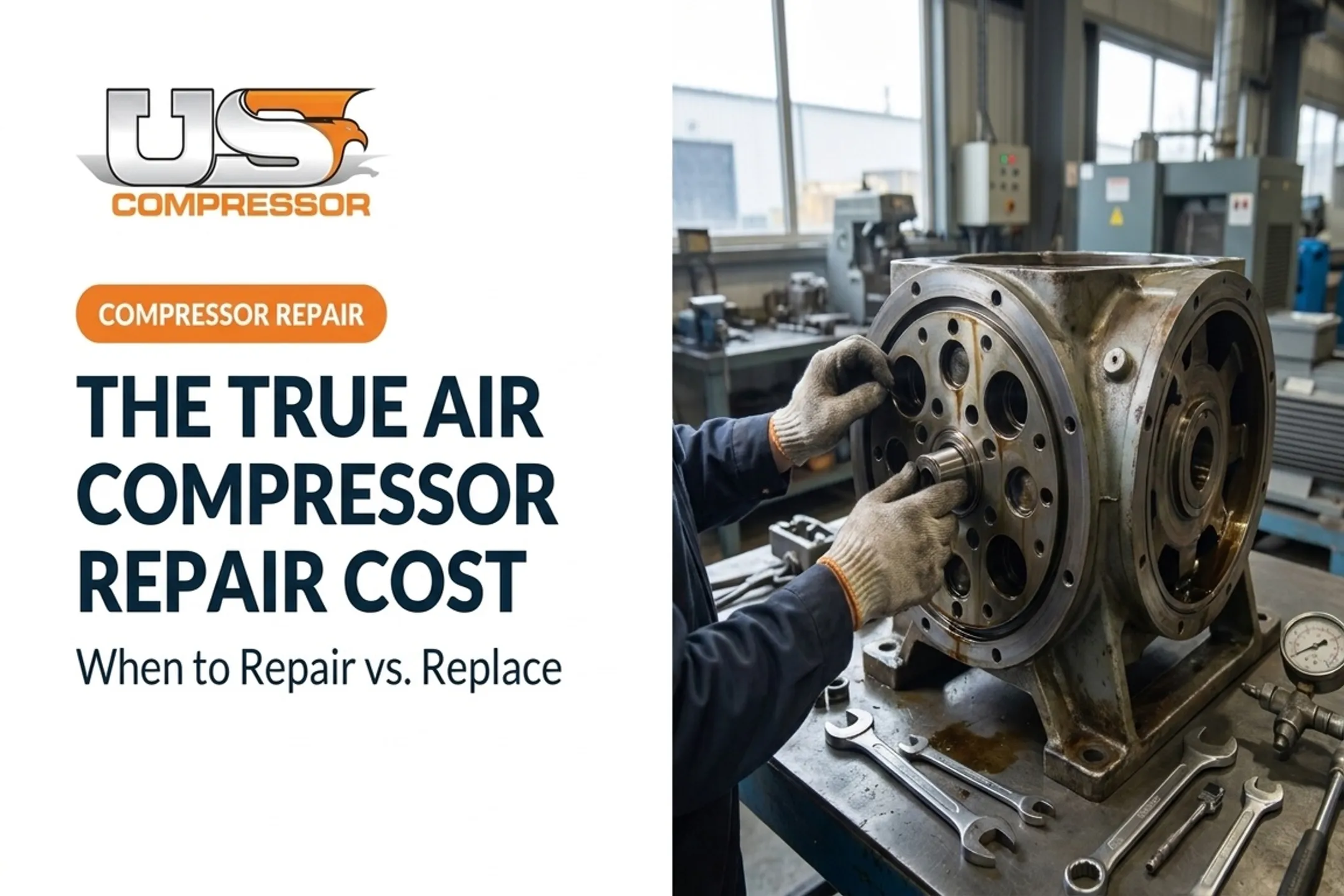 The True Air Compressor Repair Cost: When to Repair vs. Replace