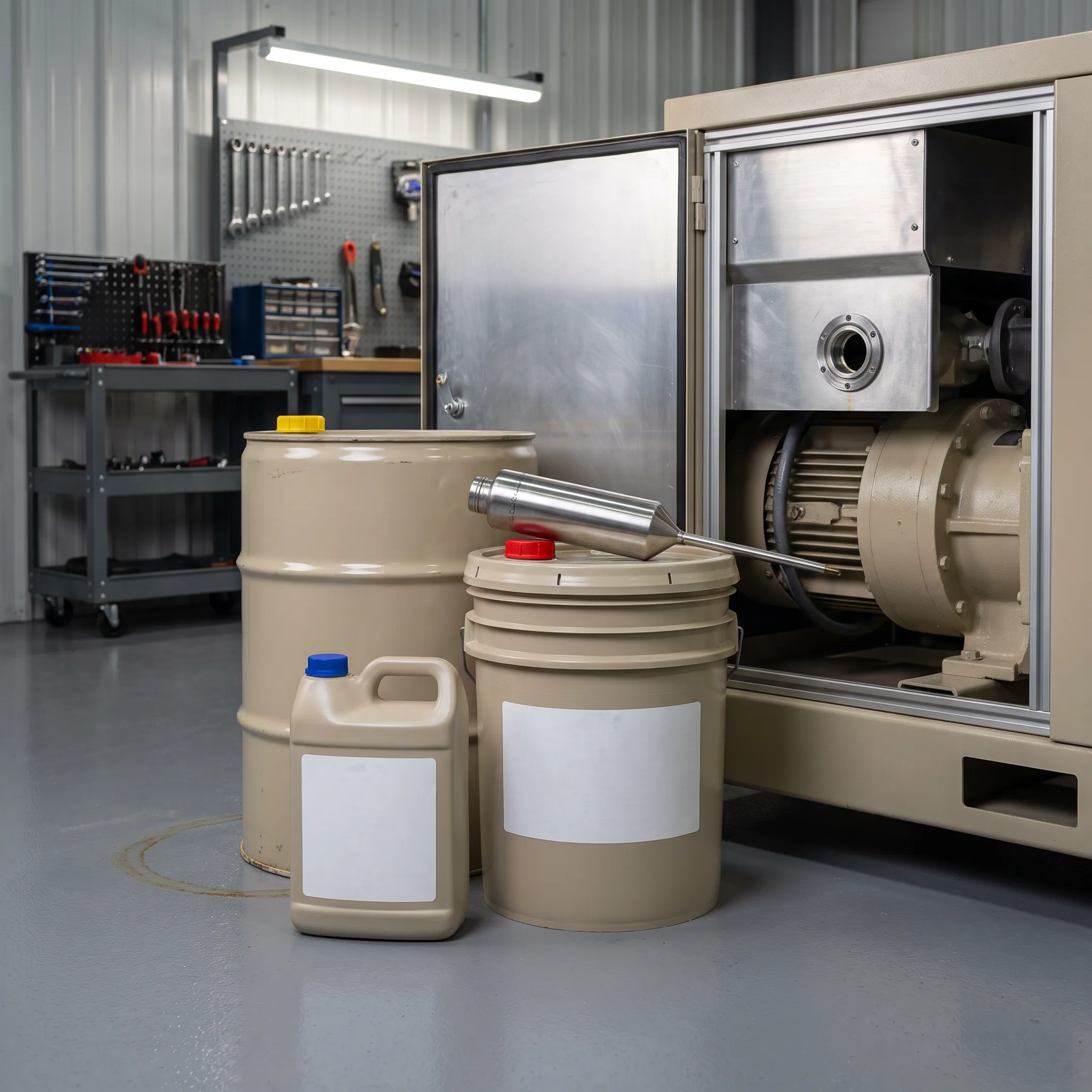 Compressor oil products and industrial compressor equipment