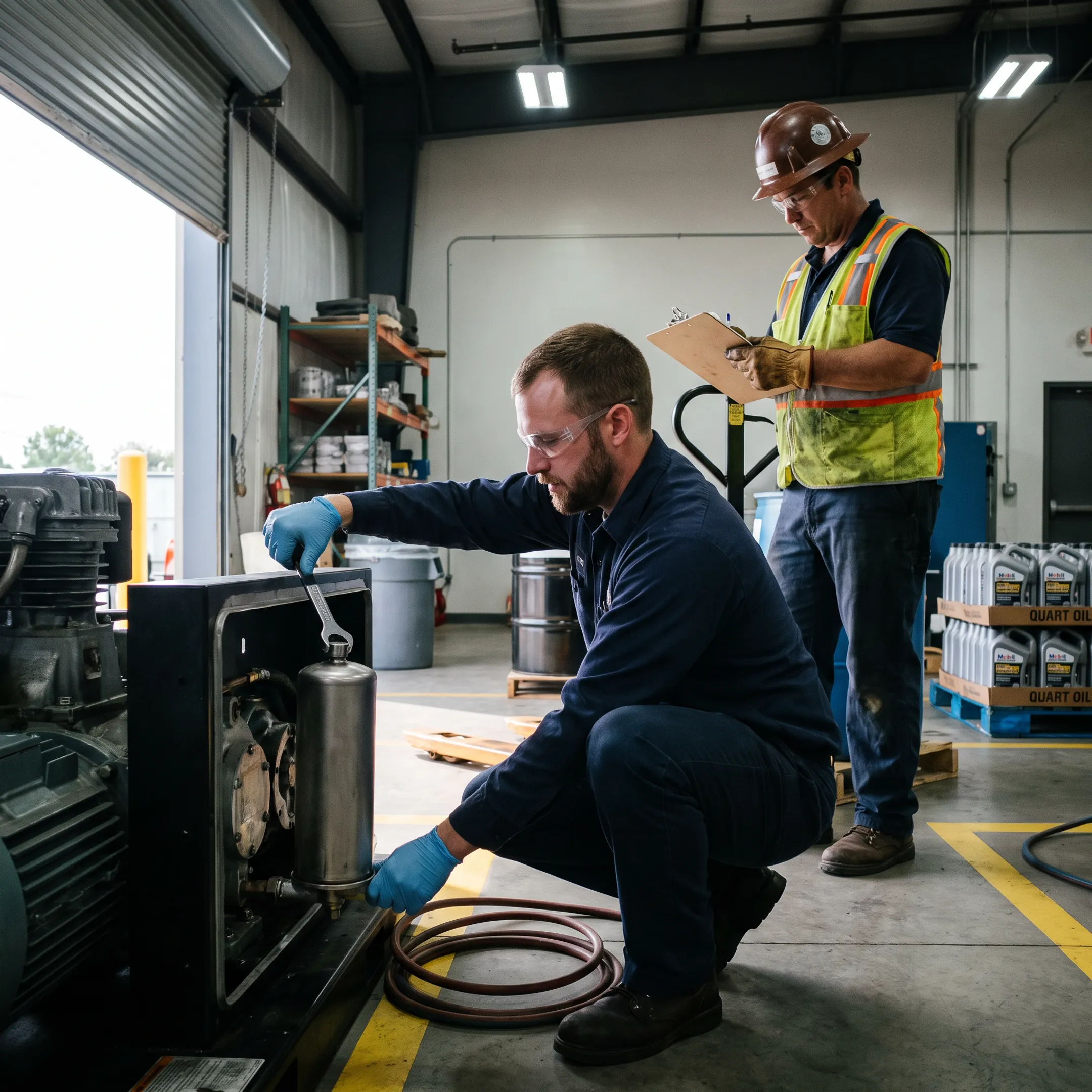 Compressed air system maintenance