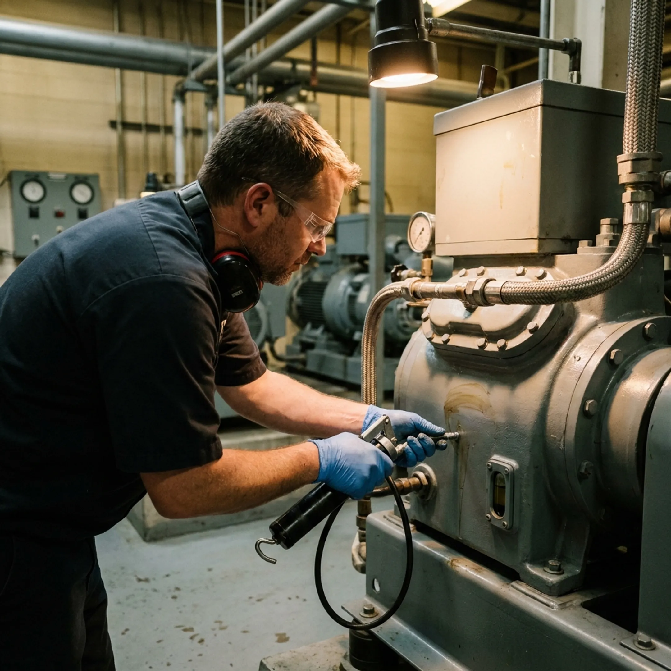 Gas compressor lubrication