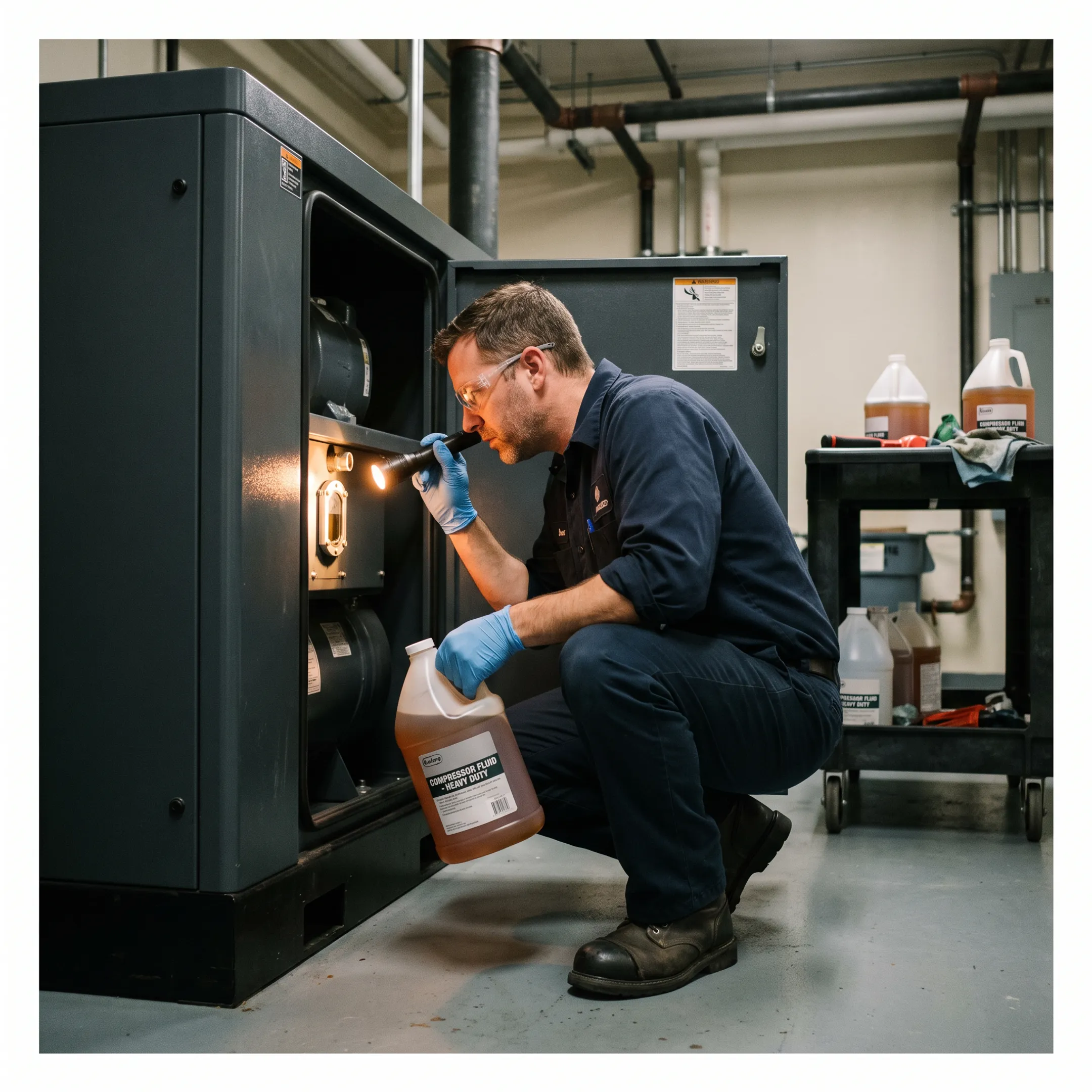 Air compressor maintenance