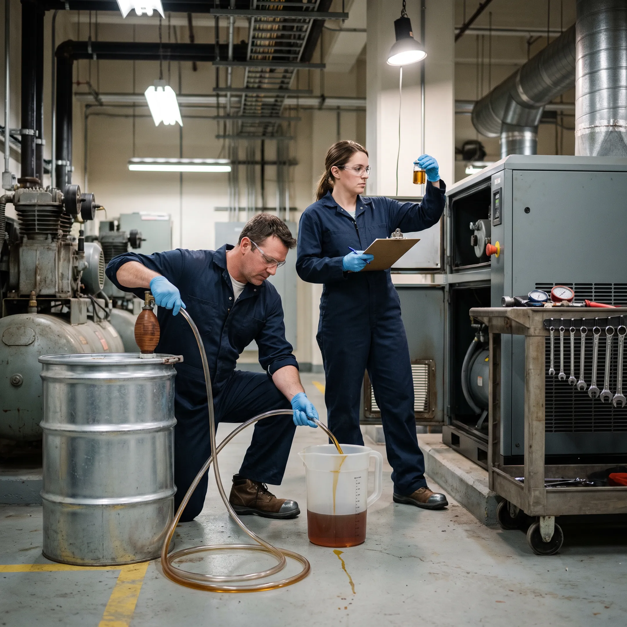 Industrial compressor maintenance