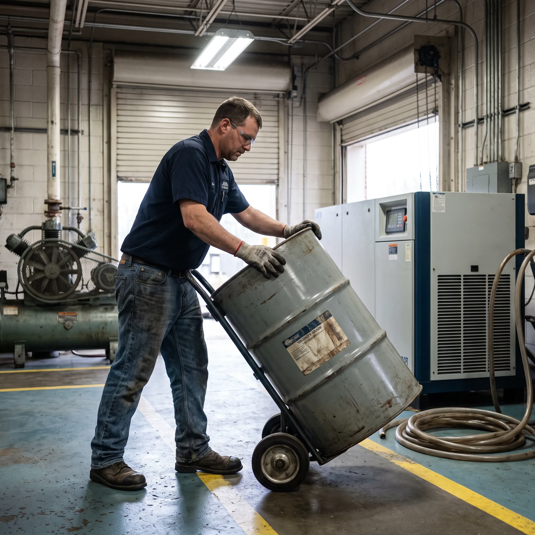 Industrial compressor operations