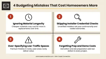 Four common custom closet budgeting mistakes homeowners make before getting a quote