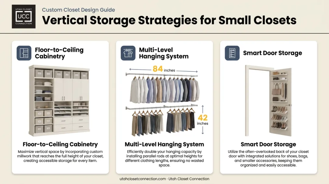 3 vertical storage strategies for maximizing small closet space
