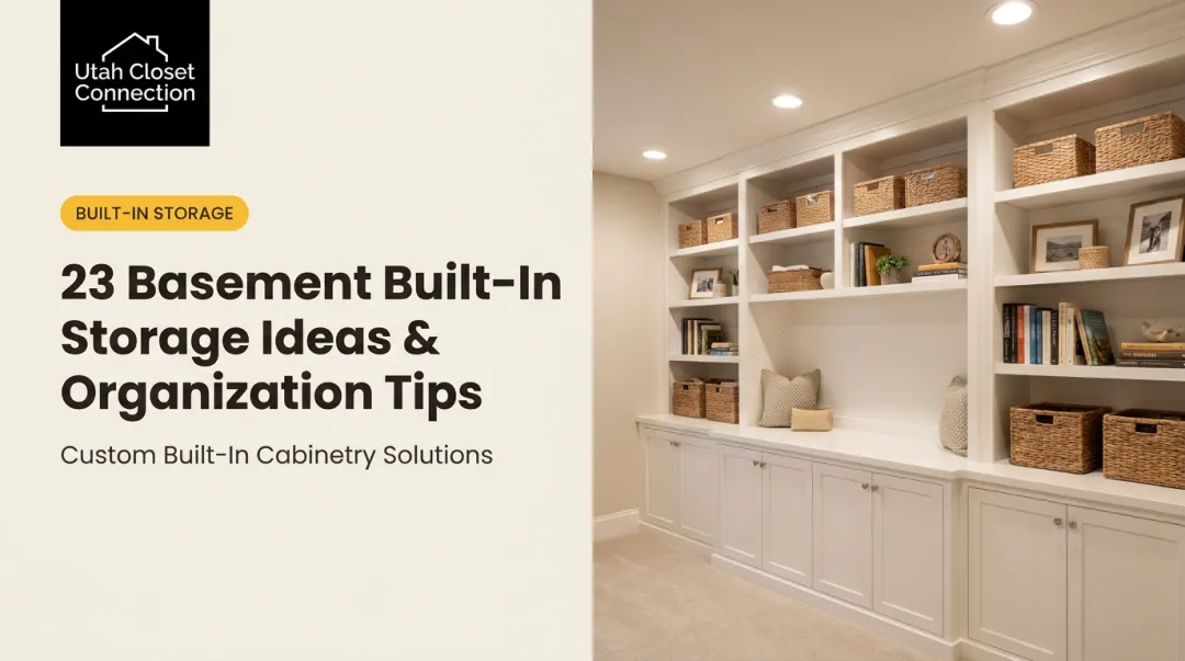 23 Basement Built-In Storage Ideas & Organization Tips