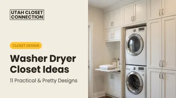 Washer Dryer Closet Ideas: 11 Practical &amp; Pretty Designs