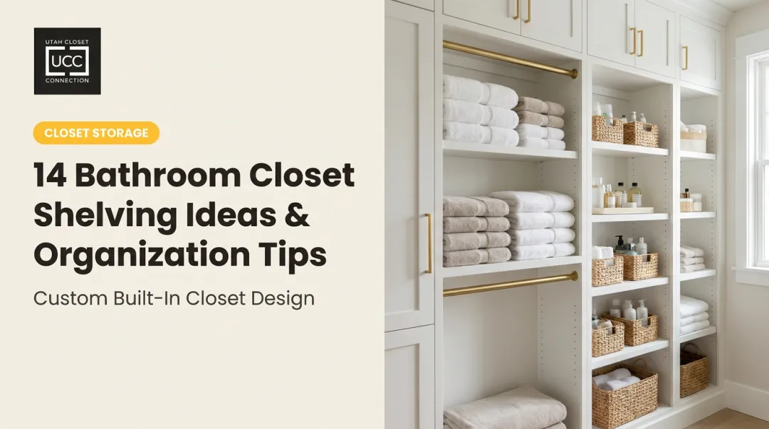 14 Bathroom Closet Shelving Ideas & Organization Tips