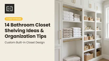 14 Bathroom Closet Shelving Ideas &amp; Organization Tips