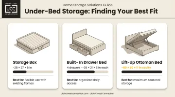 Three under-bed storage formats compared specs and best use cases