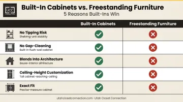 Five key advantages of built-in hallway cabinets over freestanding furniture