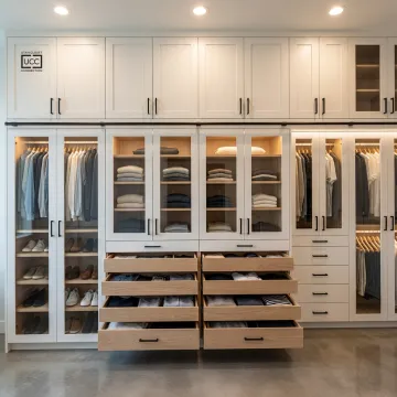 Custom urban cabinetry in a modern interior
