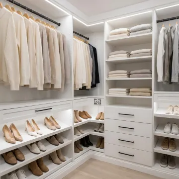 Custom closet organization system