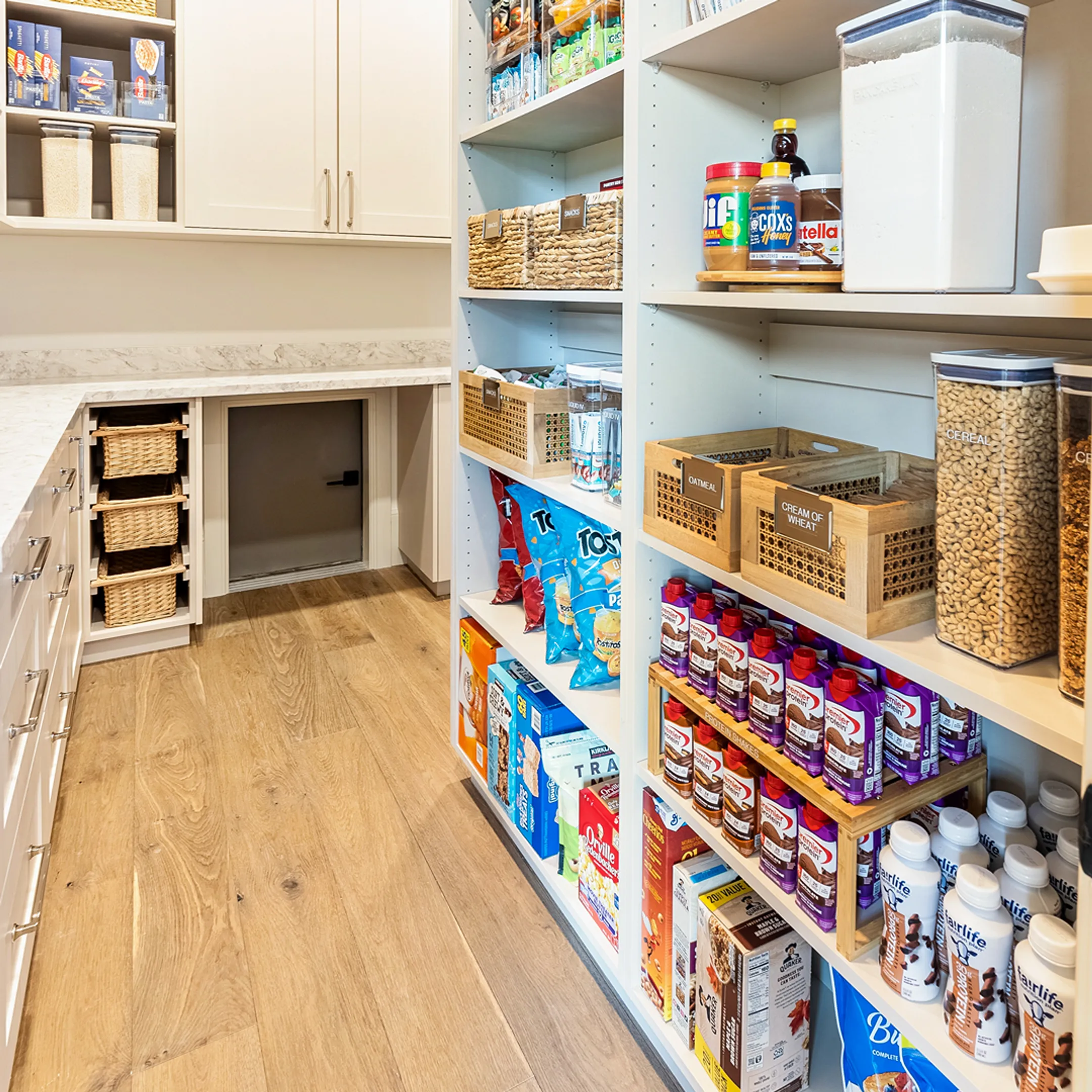 Custom kitchen cabinets in a modern home