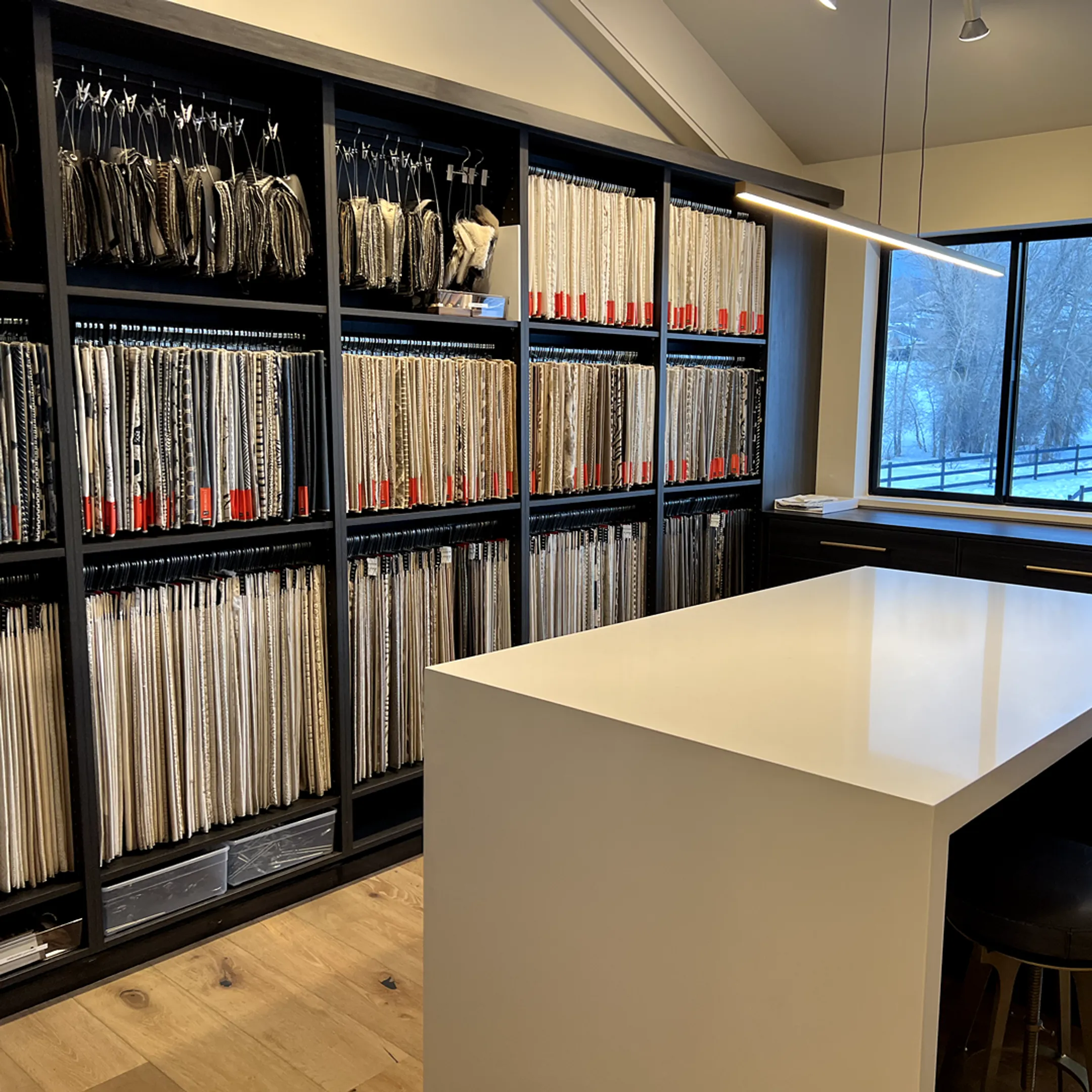 Premium custom cabinets in an organized home interior