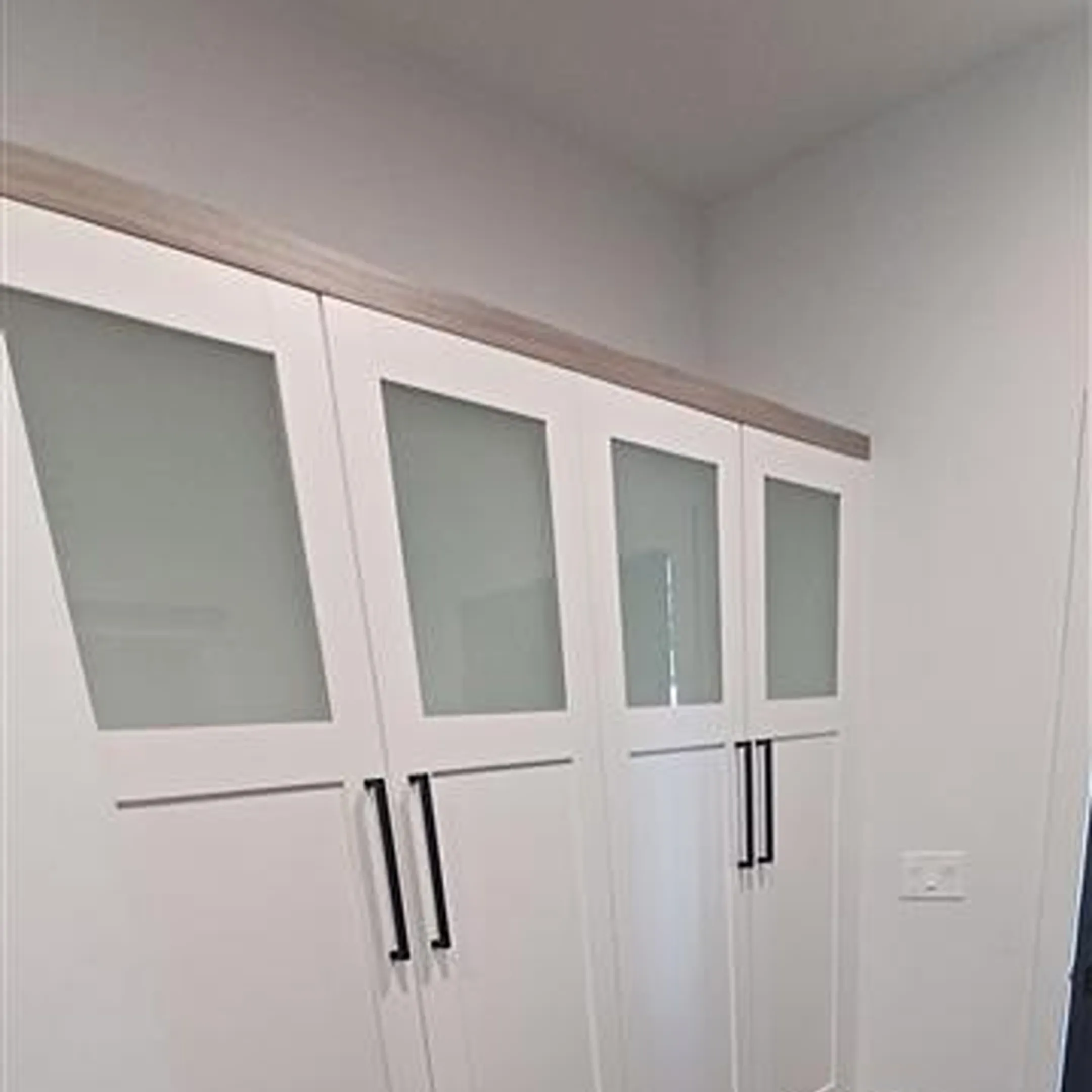 Custom cabinets in an organized modern home