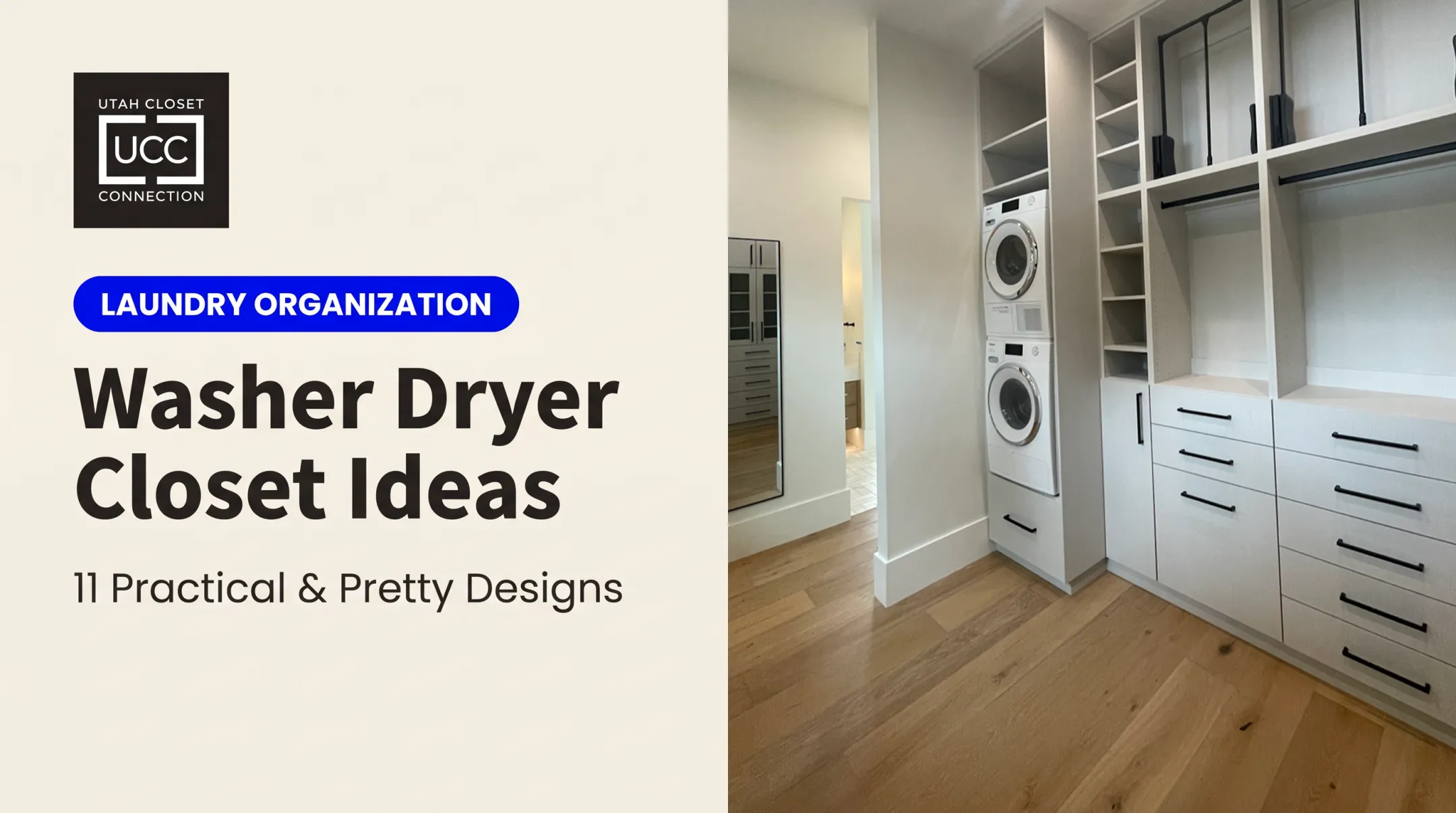 Washer Dryer Closet Ideas: 11 Practical & Pretty Designs