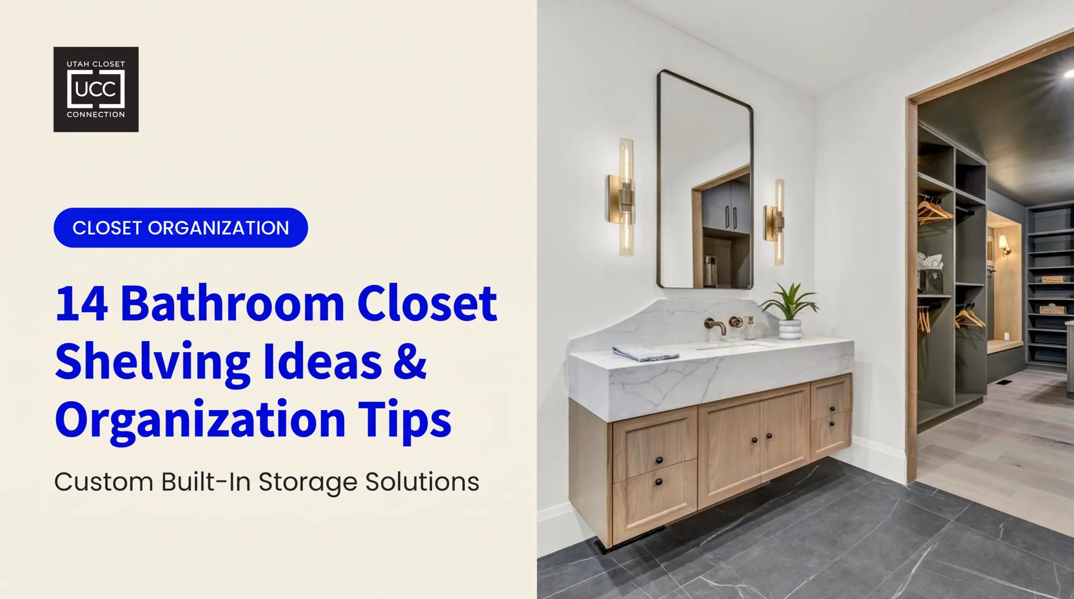 14 Bathroom Closet Shelving Ideas & Organization Tips