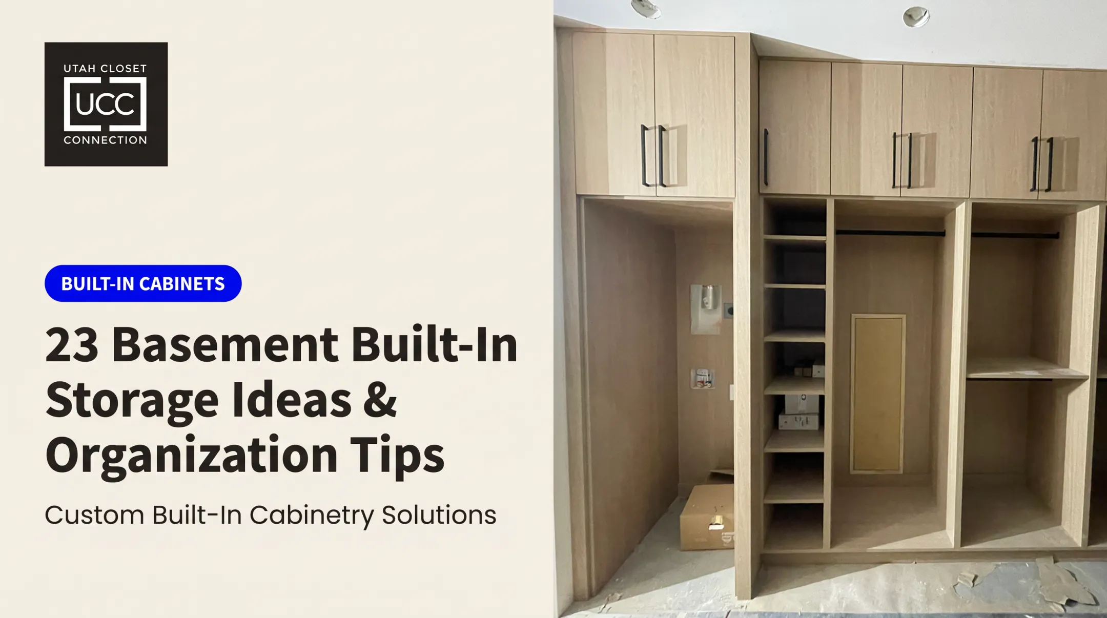 23 Basement Built-In Storage Ideas & Organization Tips