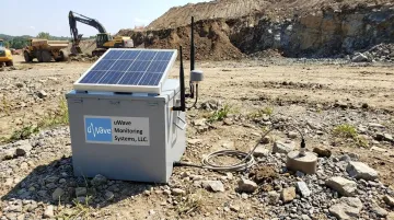 uWave solar-powered remote monitoring station with cellular gateway enclosure