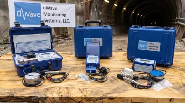 uWave rental kit with seismographs geophones and mounting hardware