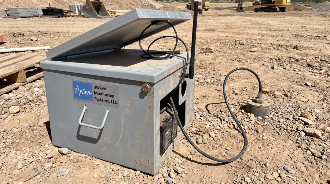 Solar-powered seismograph monitoring station with cellular data transmission enclosure