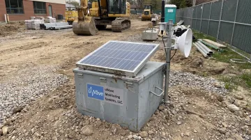 uWave field-to-cloud remote sound and vibration monitoring station setup