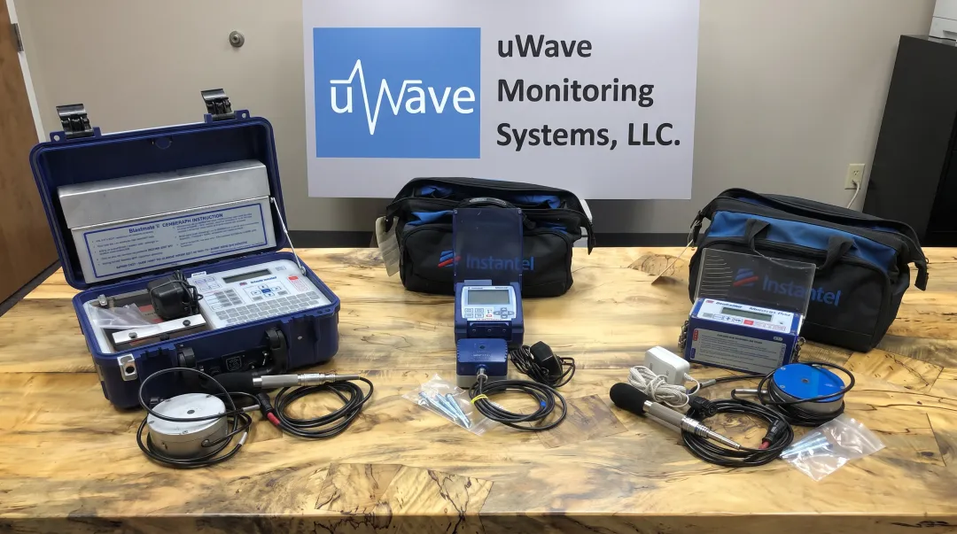 Instantel seismograph equipment lineup for construction vibration monitoring rental