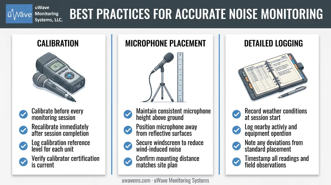 Three pillars of accurate noise monitoring best practices checklist