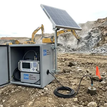 Remote equipment monitoring system at a construction site