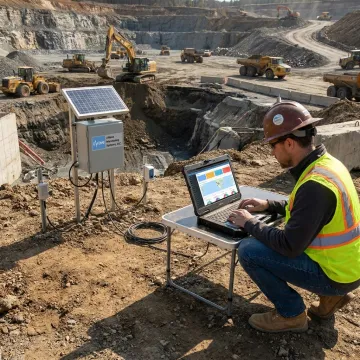 Project manager viewing cloud monitoring data