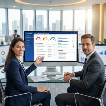 Bank compliance software dashboard