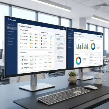 Insurance compliance software dashboard