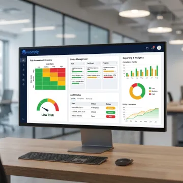 GRC platform dashboard for compliance management