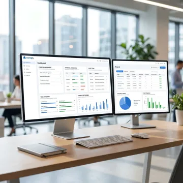 Compliance document management dashboard