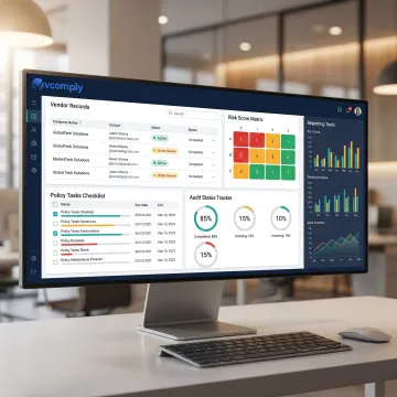 Vendor compliance management dashboard