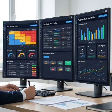 Risk and compliance platform dashboard
